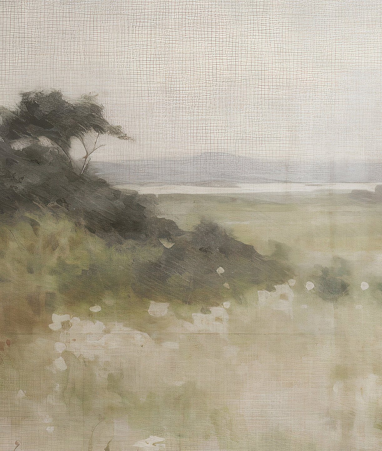 Pintura Paisaje Campo Provinciano