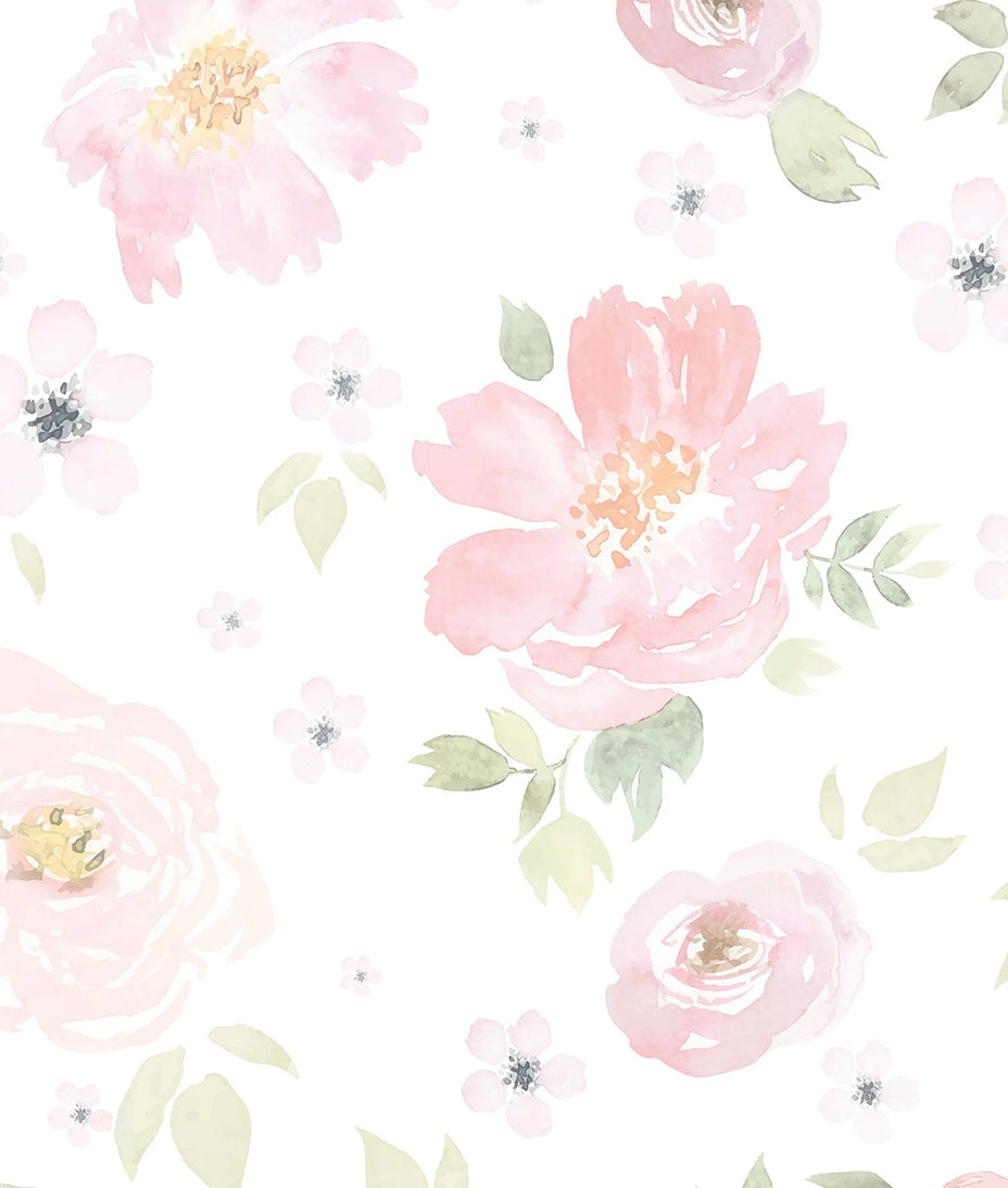 Watercolored Jumbo Flowers