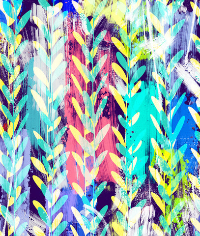 Pop Art Grunge Multi Coloured Twigs