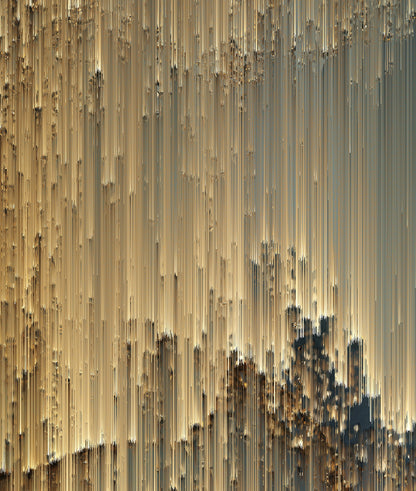 Fondo Lluvia Pixeles Dorados