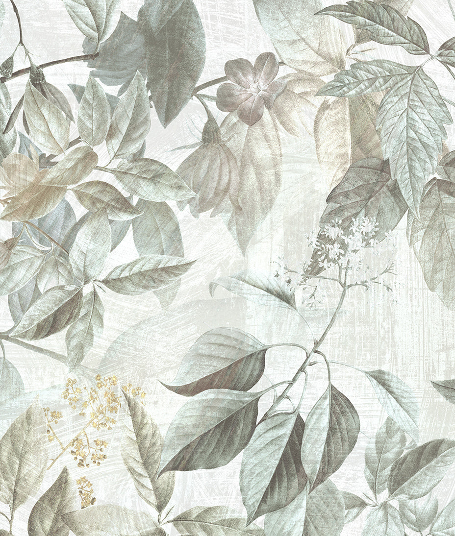 Patrón Floral Precioso Follaje