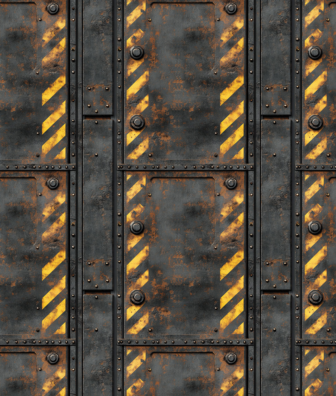 Placas Industriales Metal Oxidado Warning