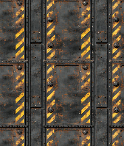Placas Industriales Metal Oxidado Warning