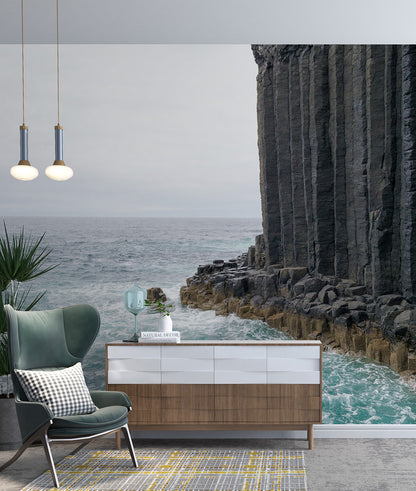 Paisaje Isla Staffa, Escocia