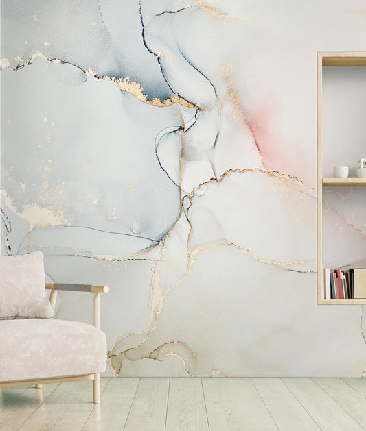 Soft Colors Marbled Ink