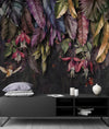 Hojas Tropicales de Colores y Aves
