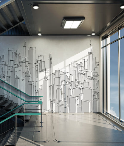 Sketch Edificios a Línea