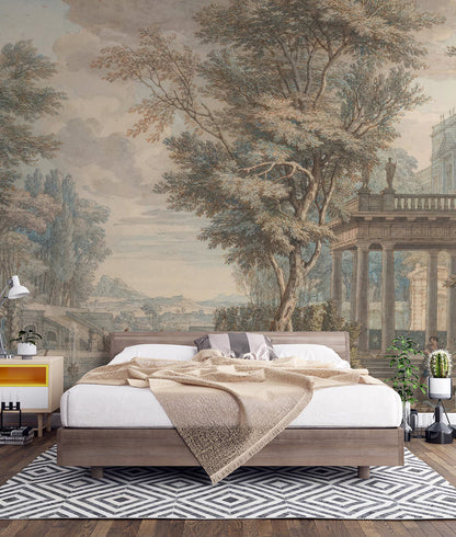 Vintage Mythological Landscape