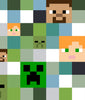 Minecraft Faces and Squares