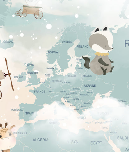 Little Animals World Map