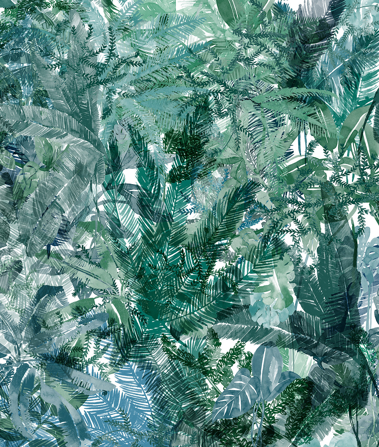 Ilustración Jungla Tropical - Turquoise