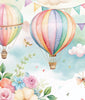 Colorful Balloons and Flowers