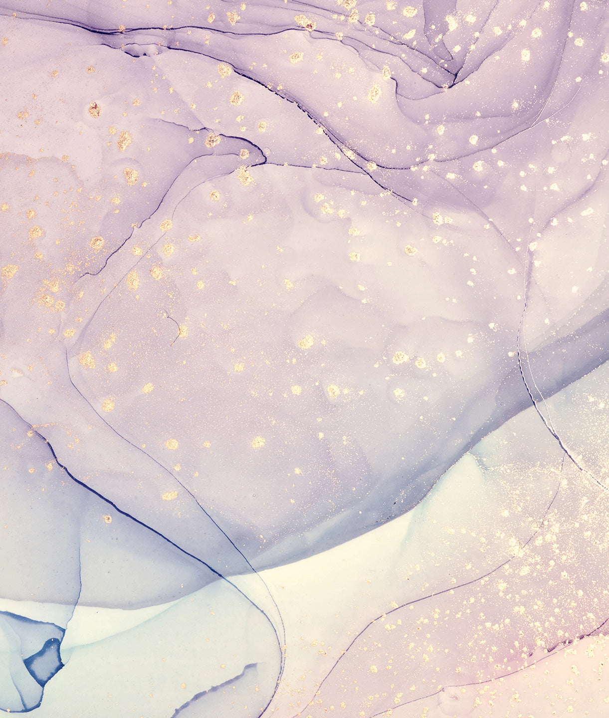 Soft Lilac Marbled Ink