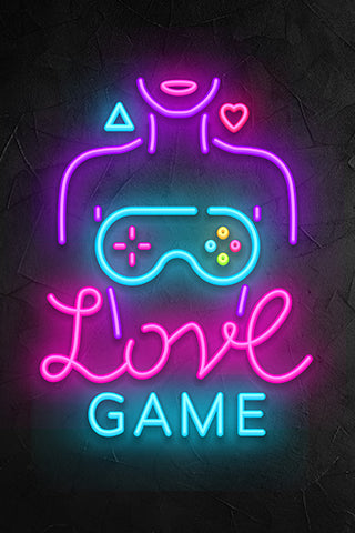 Gamer Room Neon Sign Love