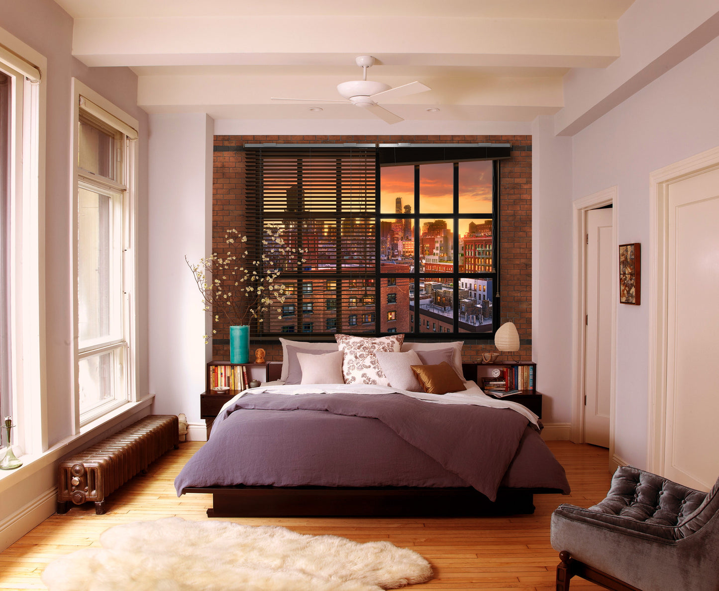 Muro de Ladrillos con Vista a Brooklyn