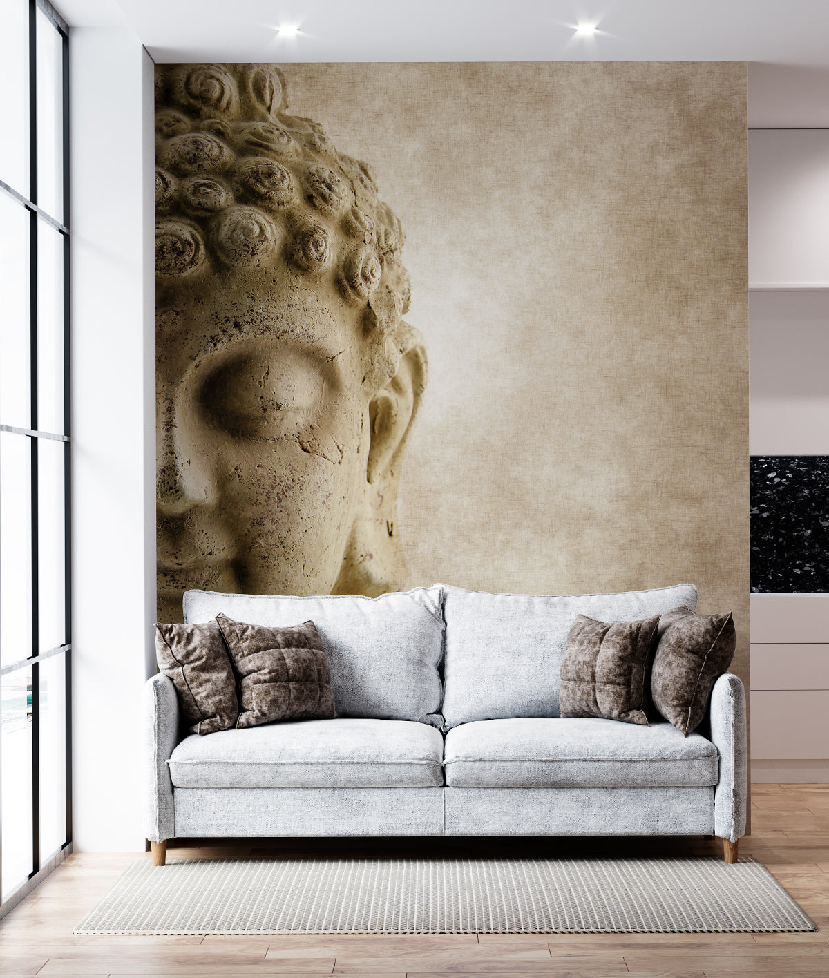 Escultura Rostro de Buda