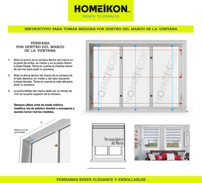 Persiana Enrollable Semitraslúcida Ikonik