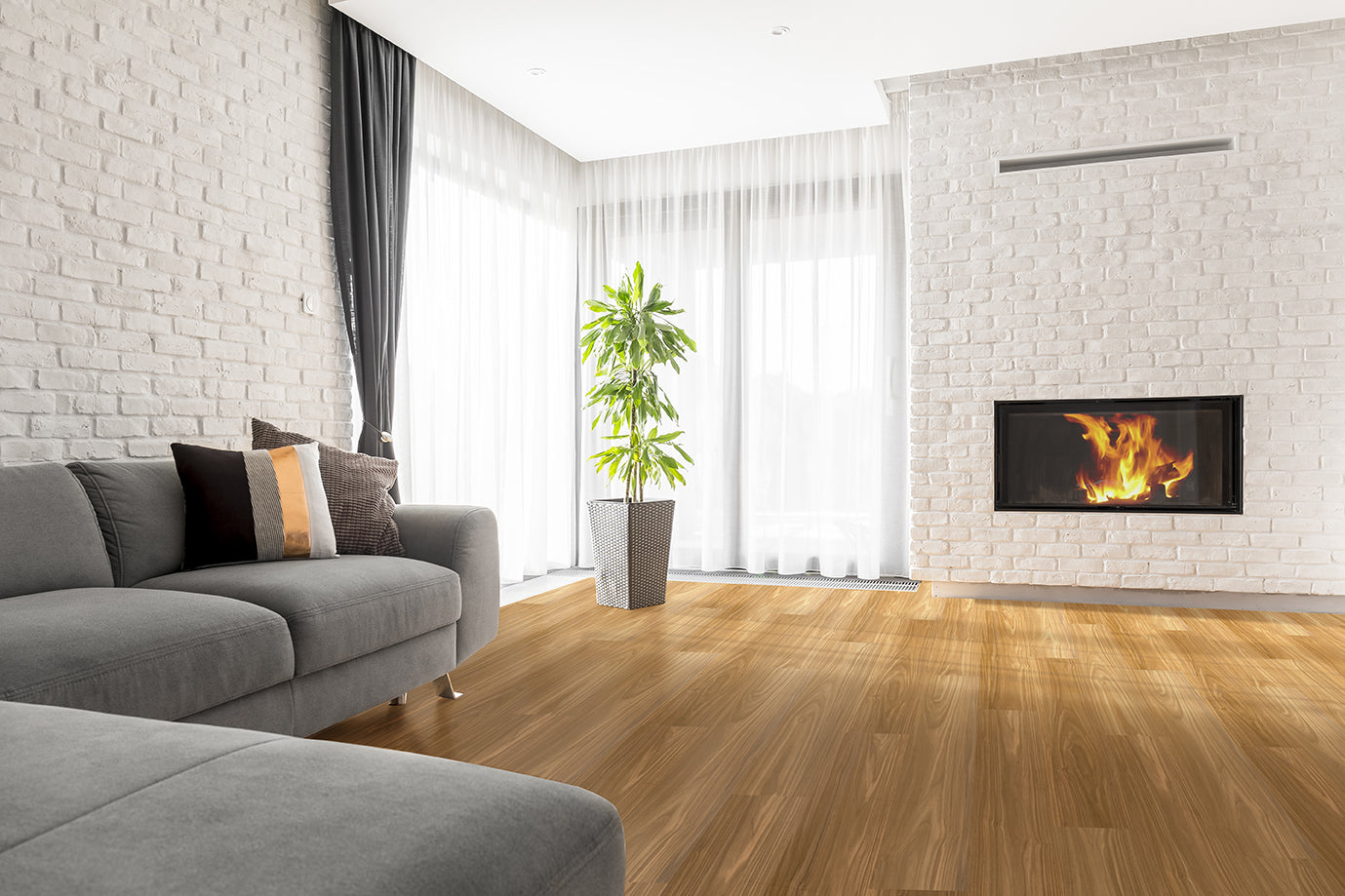 Piso Duela Vinílica Luxury Vinyl Tile 5mm Loose Lay Desert Wood