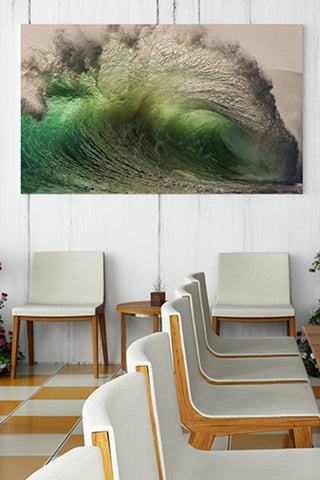 Canvas Decorativo Green Wave