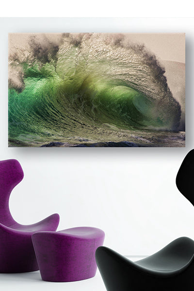 Canvas Decorativo Green Wave
