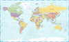 Mapa Mundi Varios Colores